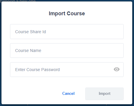 import course