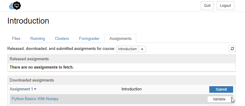 validate assignment